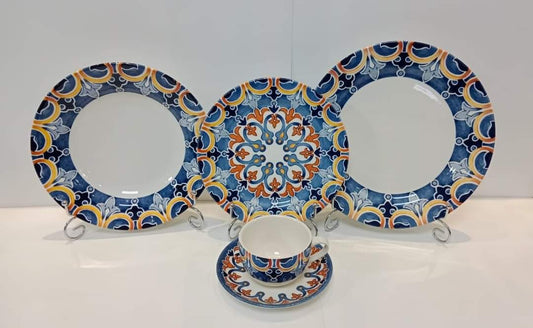 Fluer Seamless - Earthenware (Clay) Plate Set (Made in Malaysia)