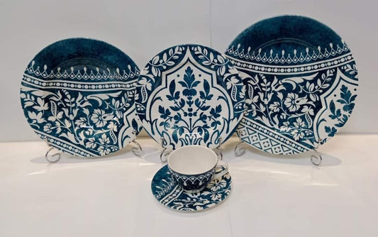 Badana Green - Earthenware (Clay) Plate Set (Made in Malaysia)