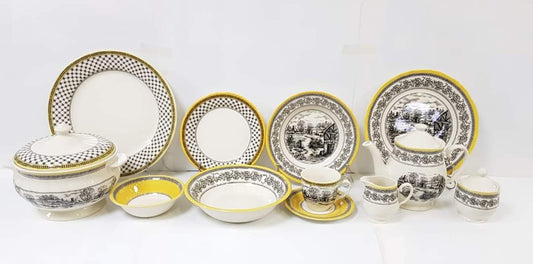 Halycon - Earthenware (Clay) Dinner Set (Made in Malaysia)
