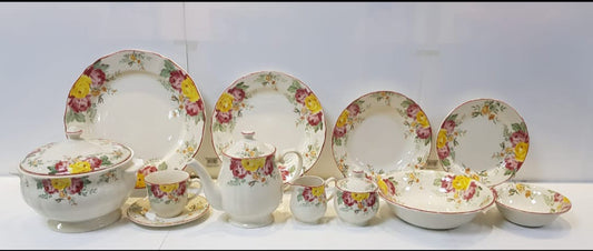Rosabunda - Earthenware (Clay) Dinner Set (Made in Malaysia)