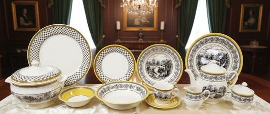 Halycon - Earthenware (Clay) Dinner Set (Made in Malaysia)