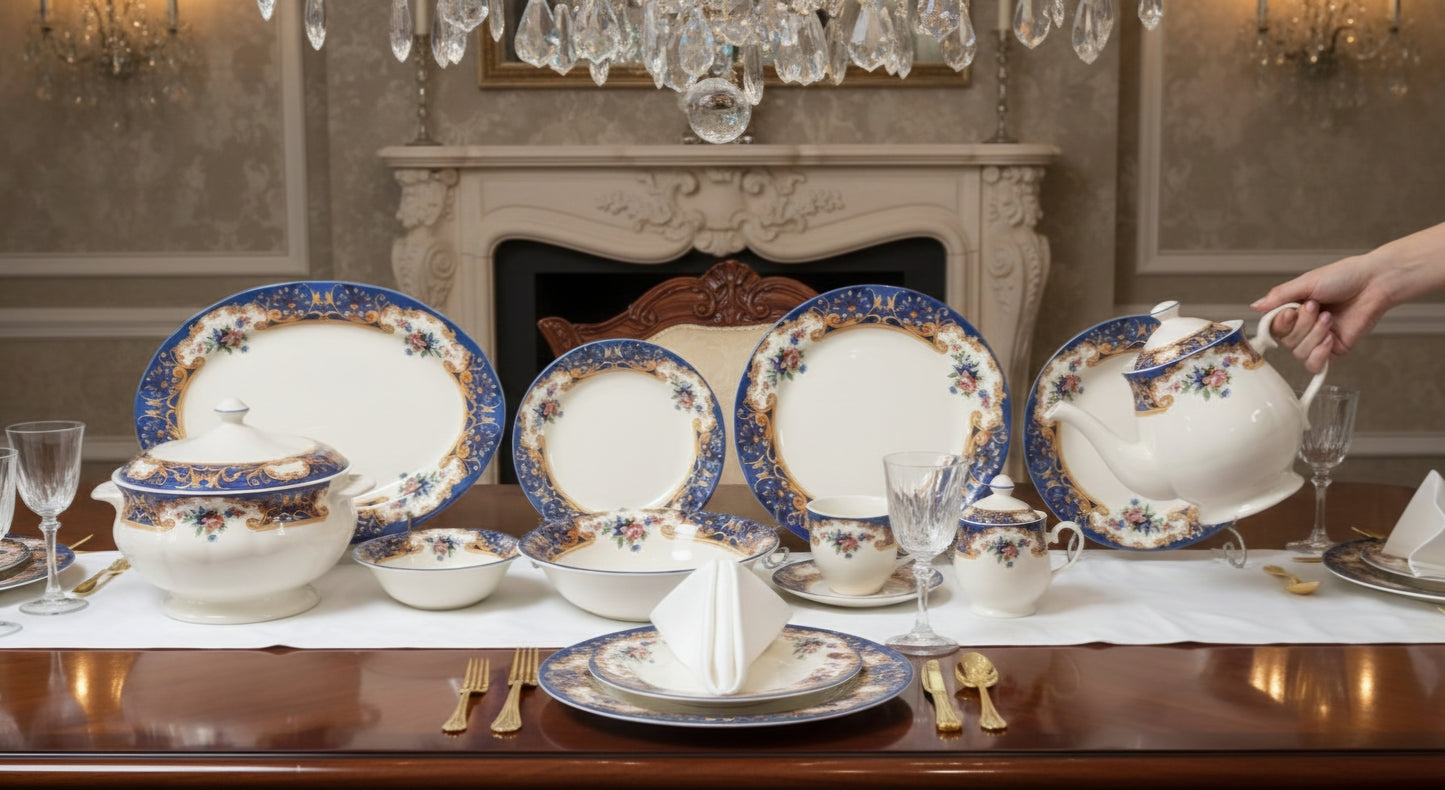 Liyawel - Earthenware (Clay) Dinner Set (Made in Malaysia)