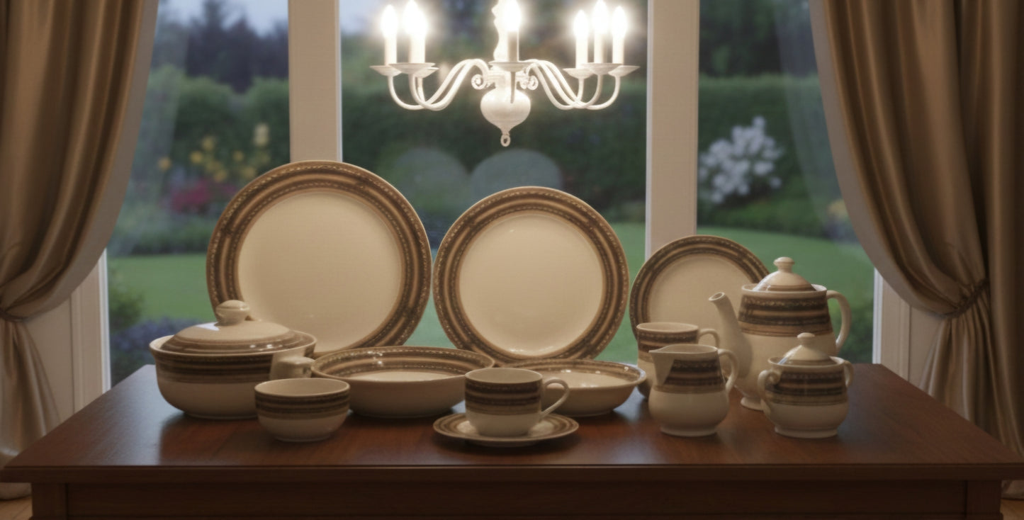 Master Collection Sage - Stoneware Dinner Set (Made in Indonesia)