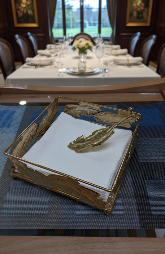 METAL LEAF VANITY TRAY 01/PC ZJ-001