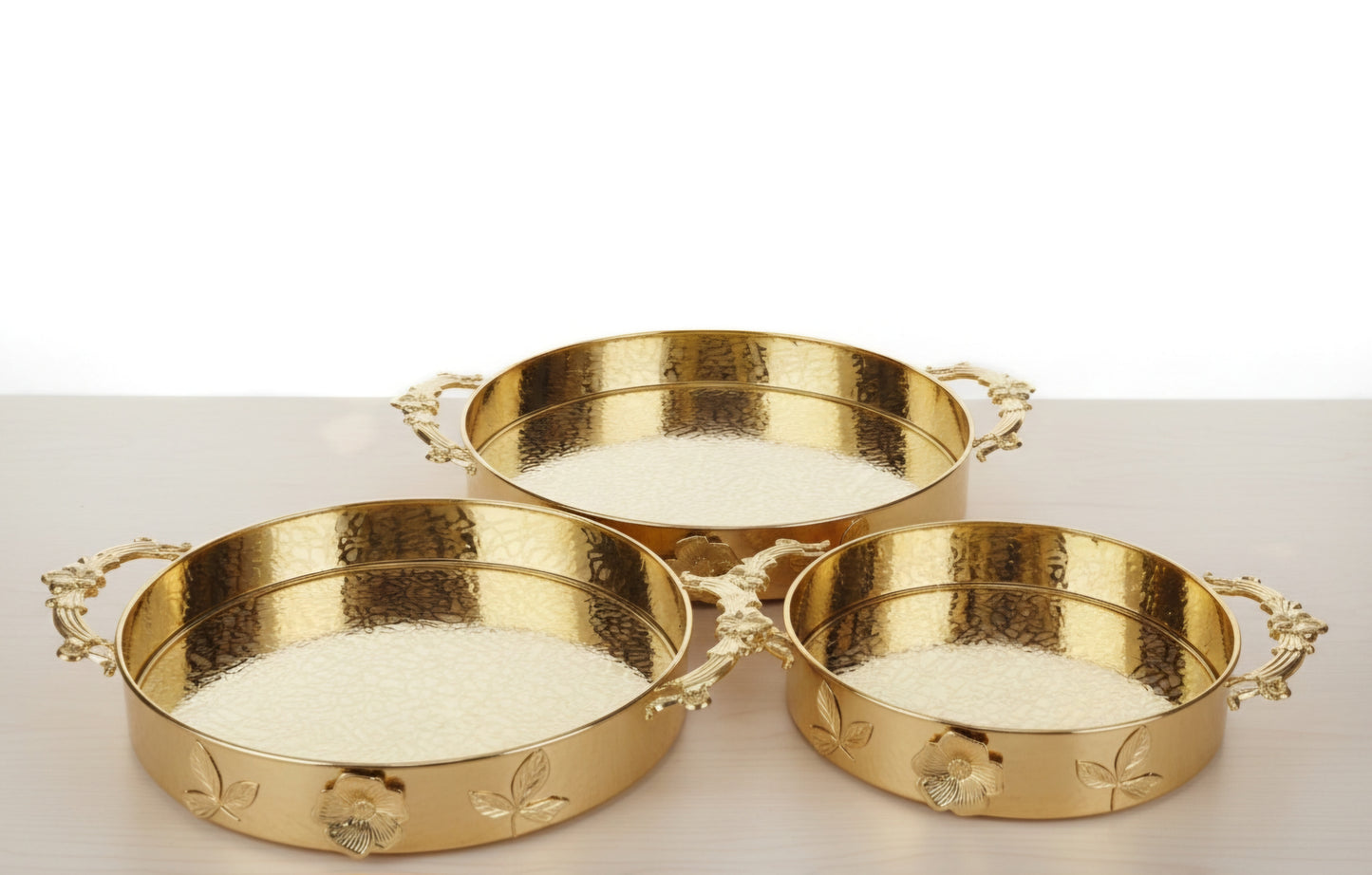 GOLDEN TRAY SET 03/PC'S TP-A