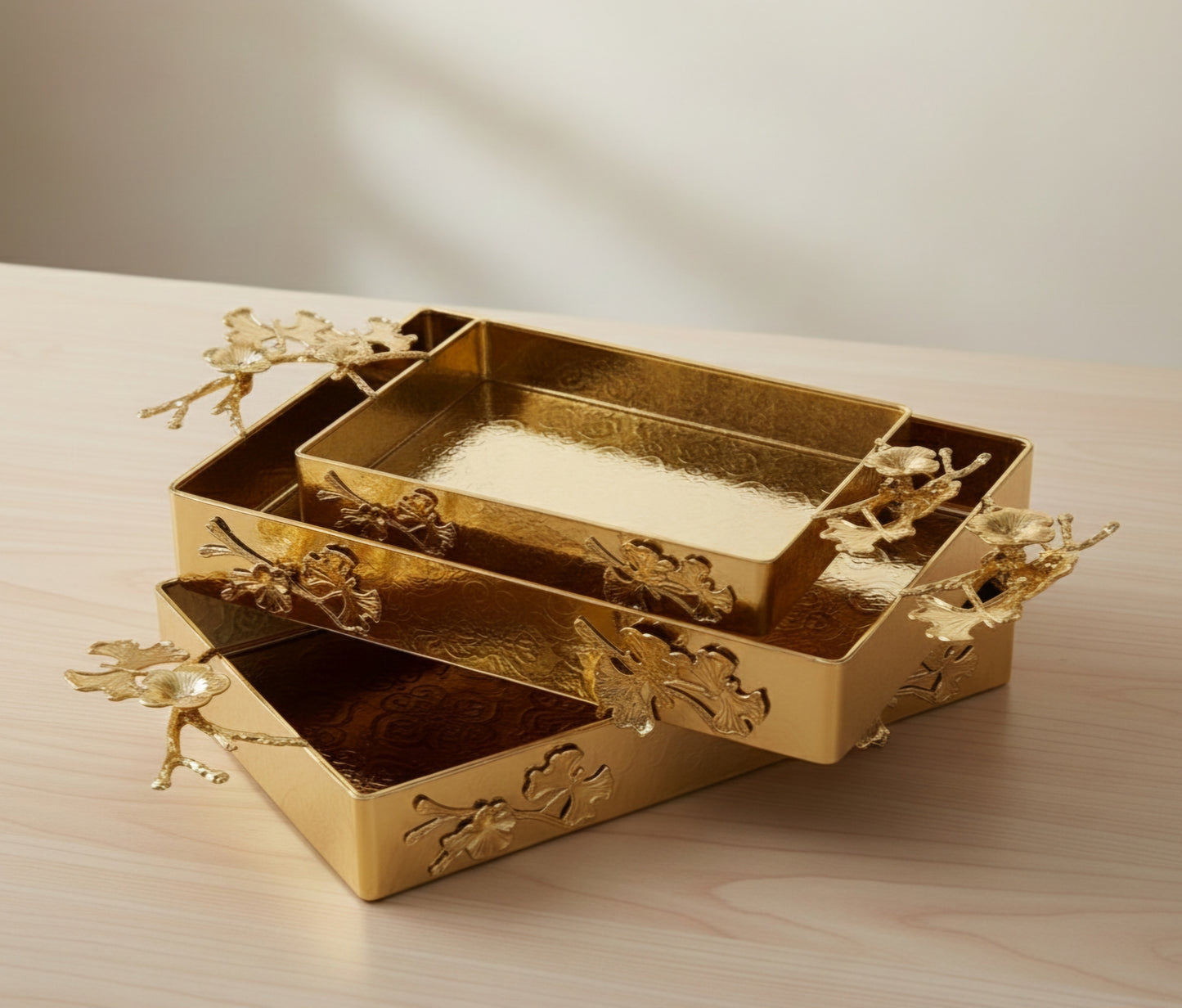 GOLDEN TRAY SET 03/PC'S TP-B1