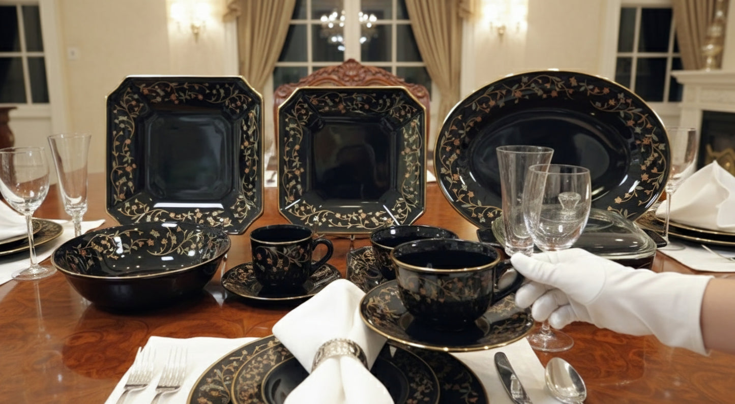 CBL SF - SQR DINNER SET 64/PC'S USA HOME [MADE IN THAILAND]