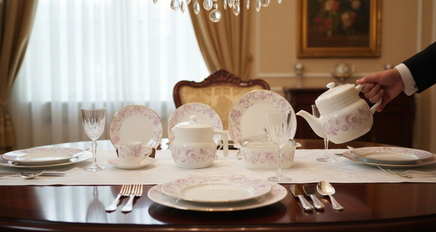 PBT- RND DINNER SET 69/PC'S USA HOME [MADE IN THAILAND]