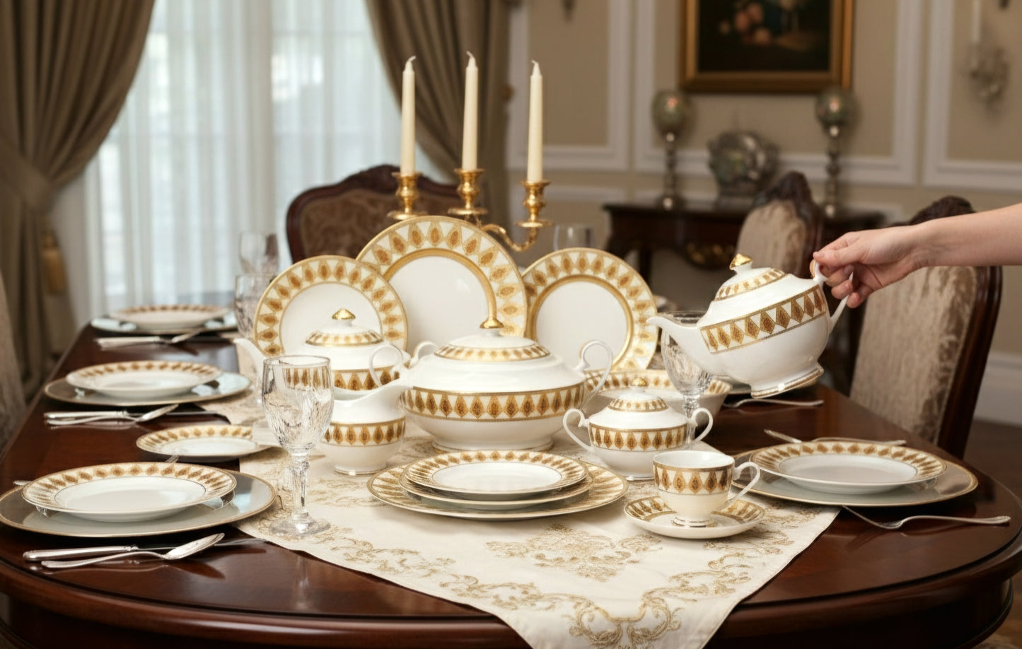 ROYAL HERITAGE DINNER SET [K-9972-E9]