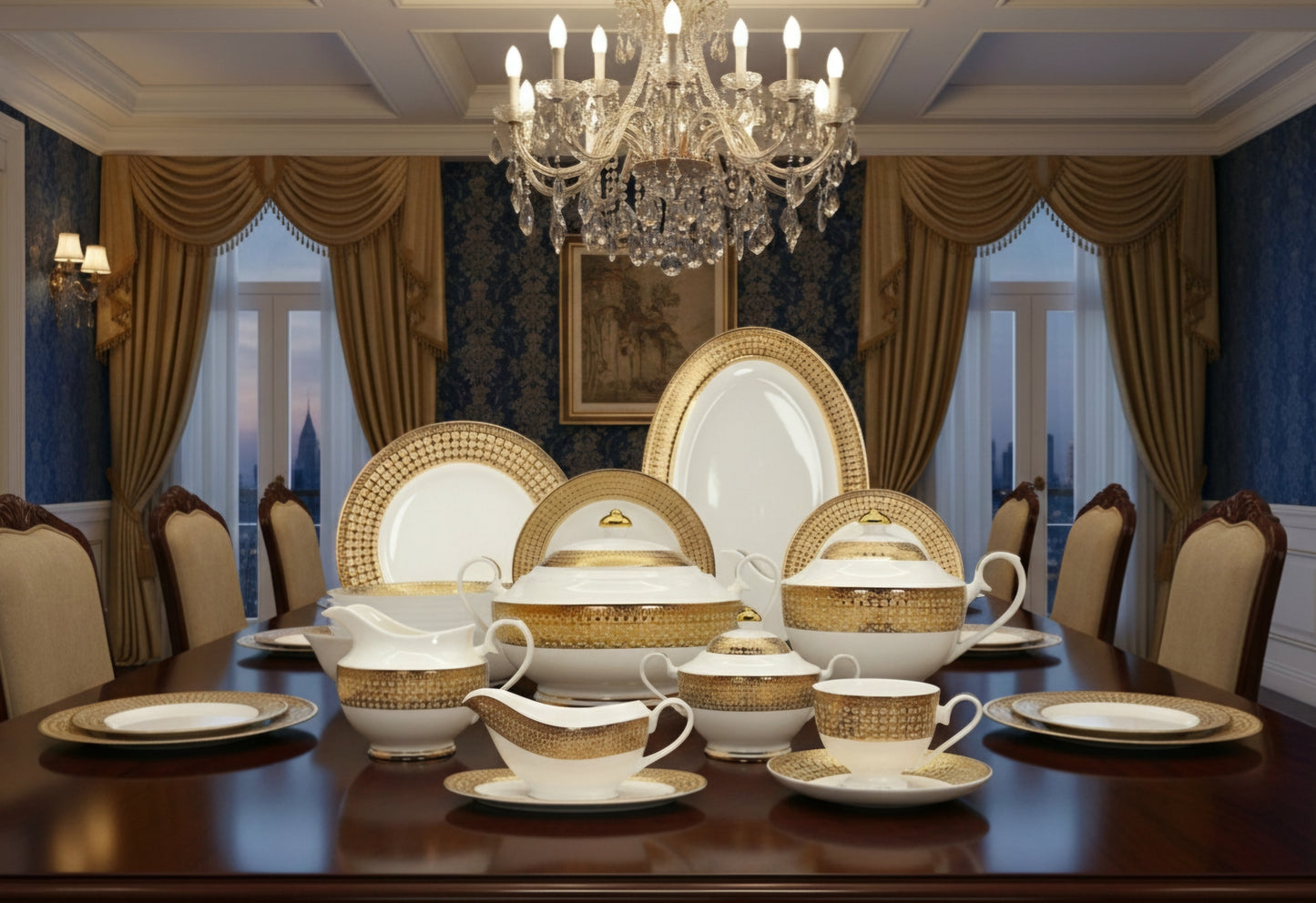 ROYAL HERITAGE DINNER SET [K-7561-E8]