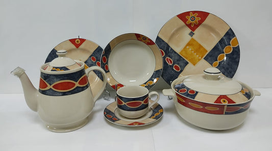 Meena [Round] - Stoneware Dinner Set (Made in Indonesia)