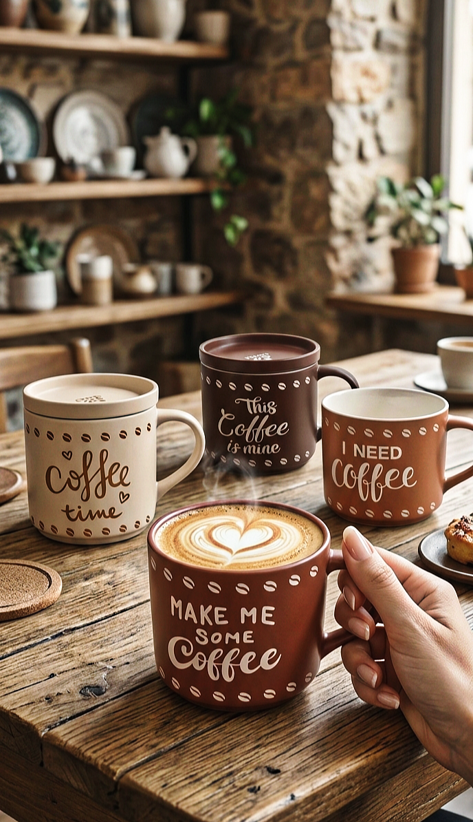 Ceramic Mug With Lid (SDM067-S67)