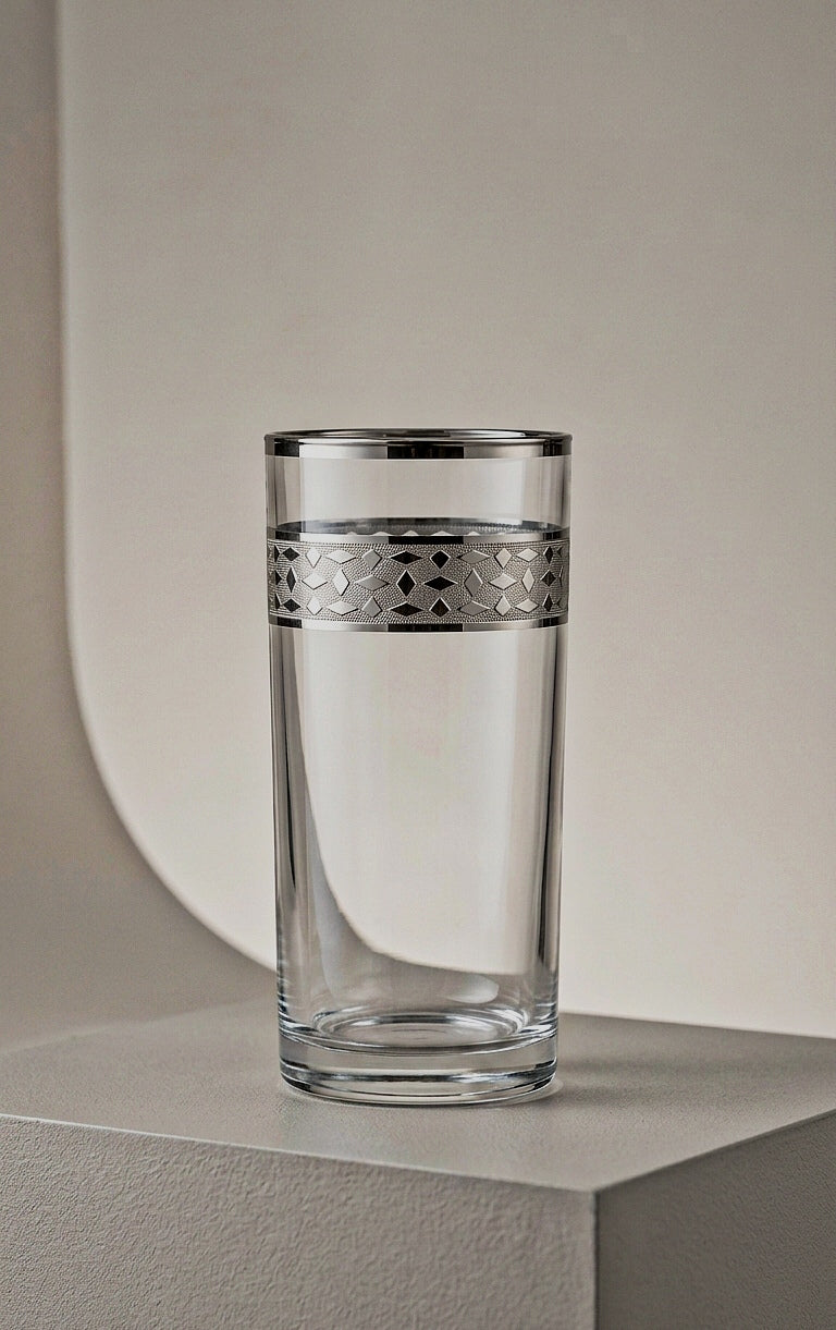 Gold Decorated Tumbler Glass 6pcs (GE348-402/S)