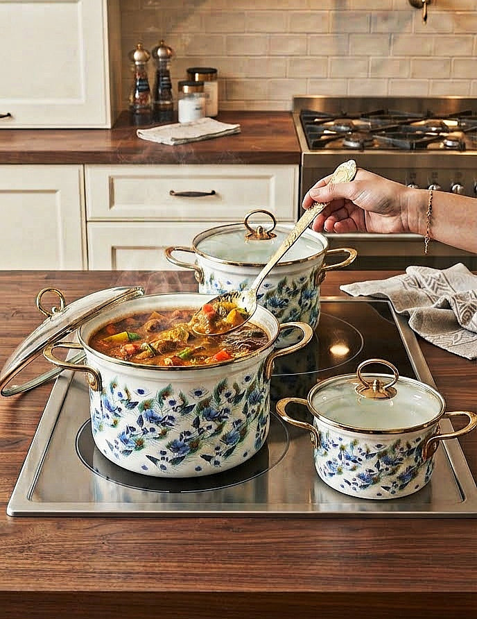 Enamel Coated Casserole Set 3pcs (2634-69)