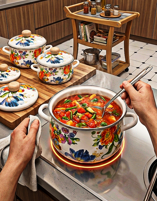 Enamel Coated Casserole Set 3pcs (2634-18.19.20)