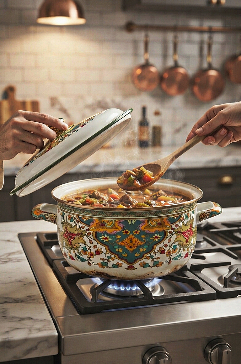 Enamel Coated Casserole Set 3pcs (2634-48.49.50)
