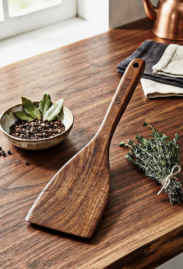 Wooden Straight Turner Spatula