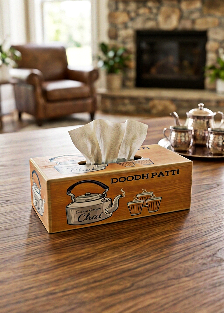Wooden Tissue Box