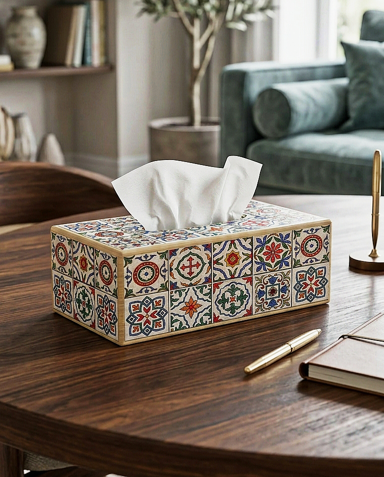 Wooden Tissue Box