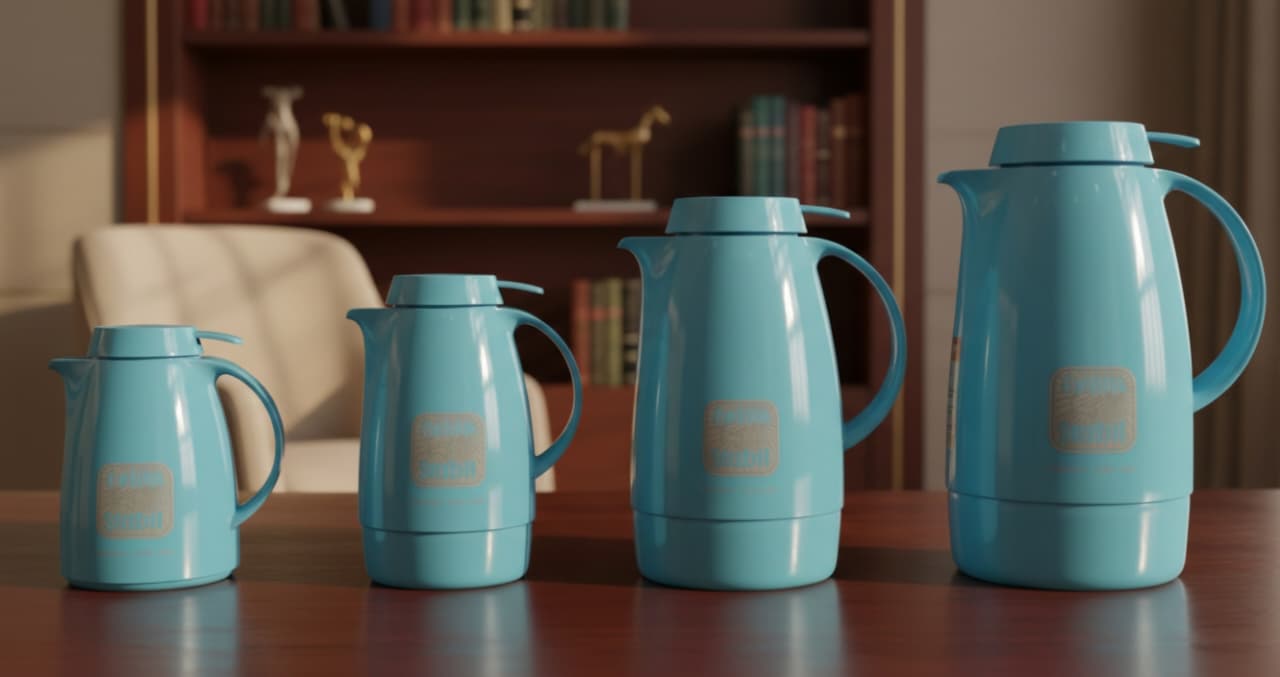 HELIOS VACUUM FLASK - AQUA BLUE - [MADE IN GERMANY]