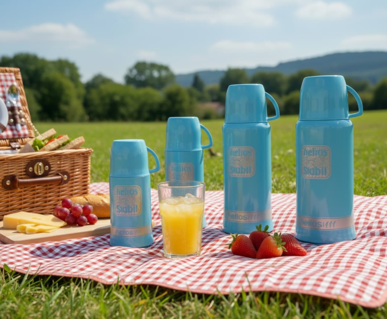 HELIOS VACUUM FLASK - AQUA BLUE - [MADE IN GERMANY]