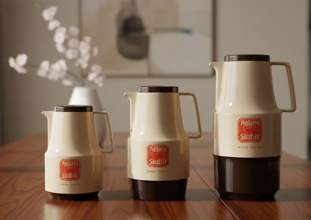 HELIOS VACUUM FLASK - BEIGE - [MADE IN GERMANY]
