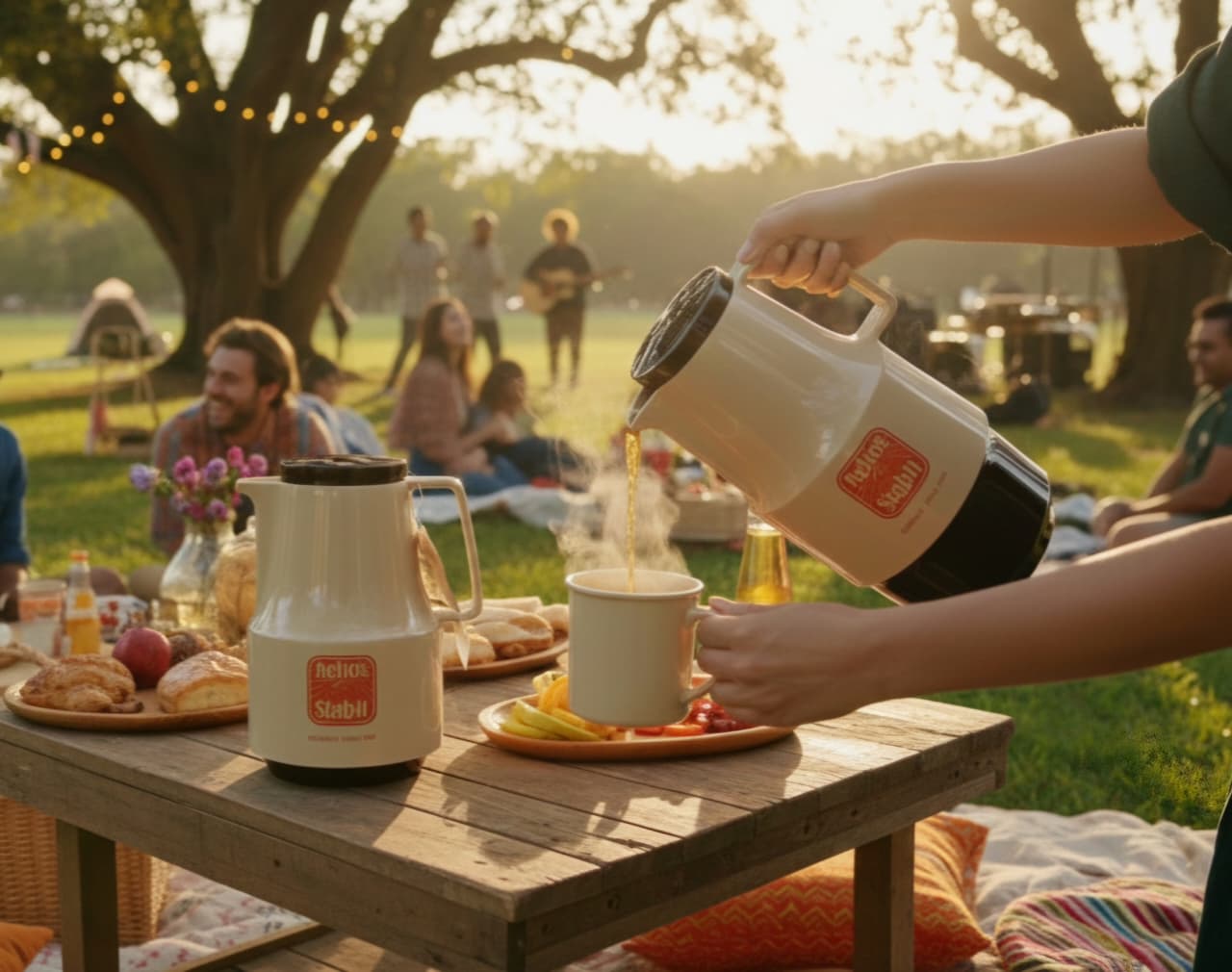 HELIOS VACUUM FLASK - BEIGE - [MADE IN GERMANY]