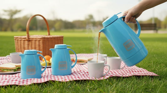 HELIOS VACUUM FLASK - AQUA BLUE - [MADE IN GERMANY]