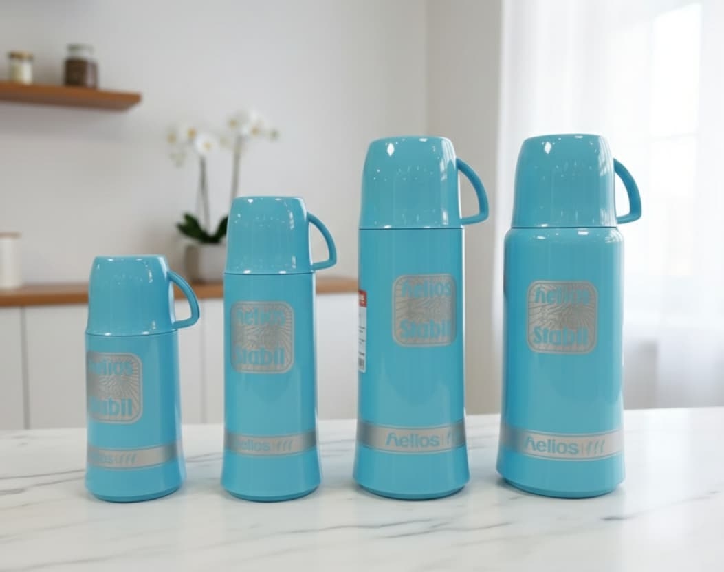 HELIOS VACUUM FLASK - AQUA BLUE - [MADE IN GERMANY]