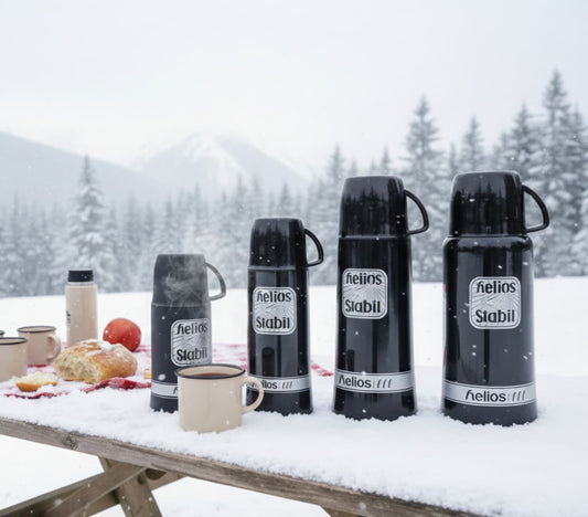 HELIOS VACUUM FLASK - BLACK - [MADE IN GERMANY]