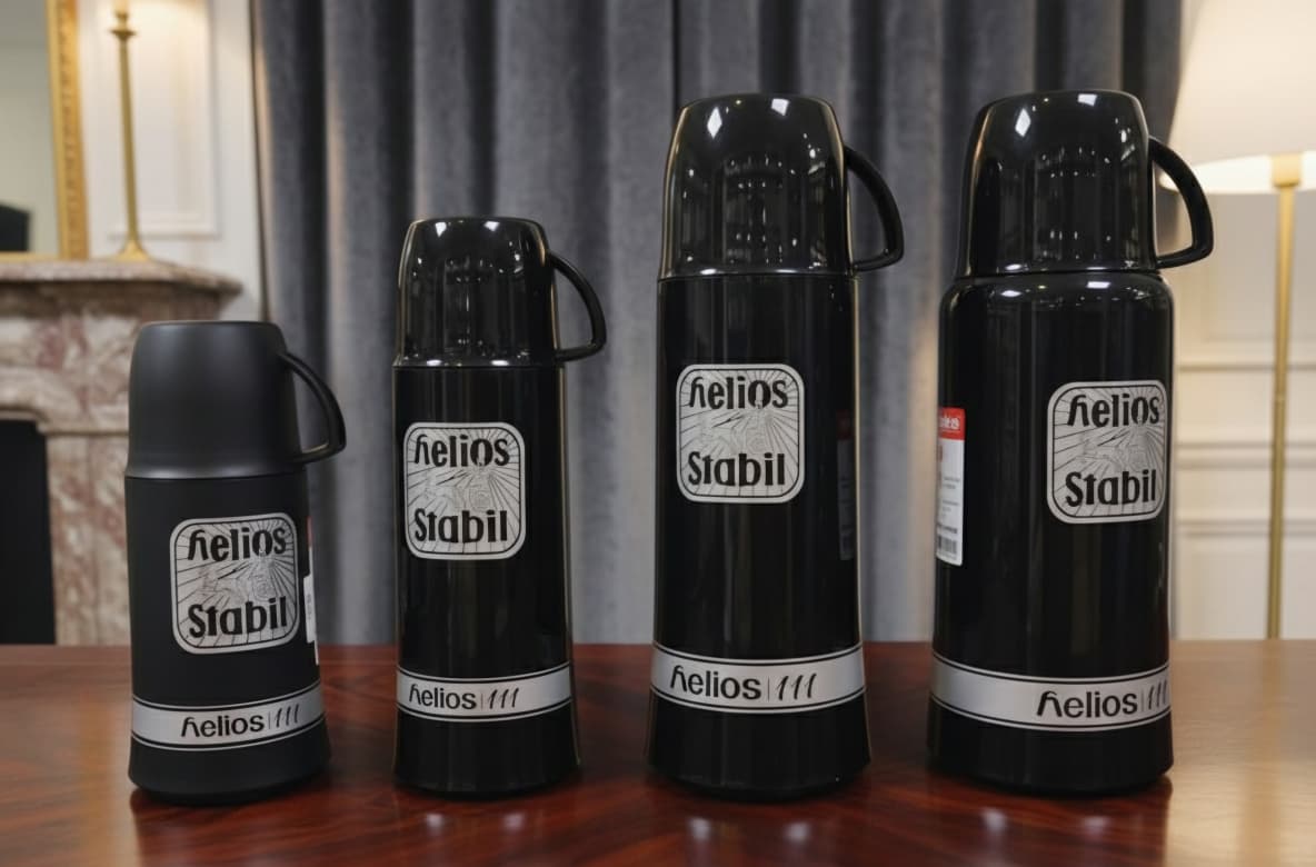 HELIOS VACUUM FLASK - BLACK - [MADE IN GERMANY]