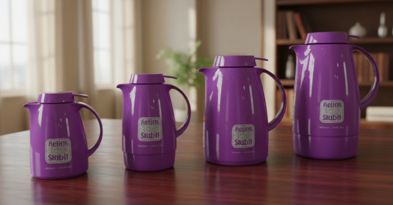 HELIOS VACUUM FLASK - BLACK BERRY - [MADE IN GERMANY]